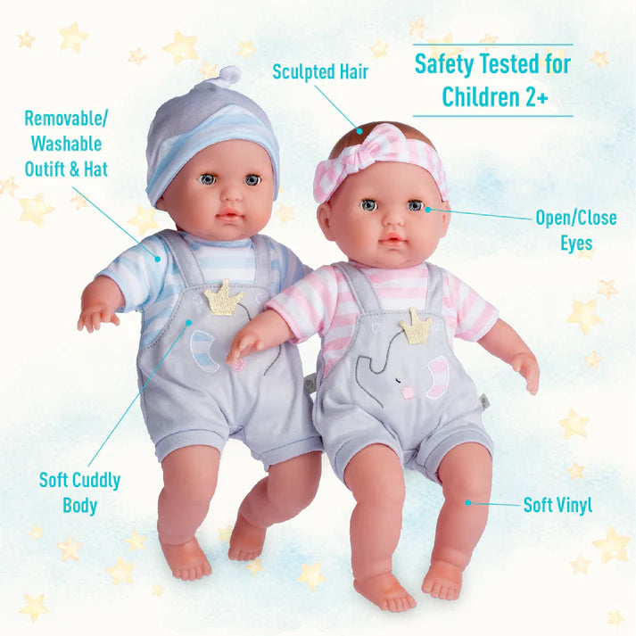 Berenguer Boutique Baby Doll Twins Gift Set