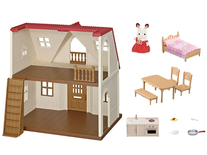 Calico Critters Red Roof Cozy Cottage Starter Home Noggin Factory Toy Shop