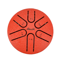 3" Steel Tongue Drum - Red