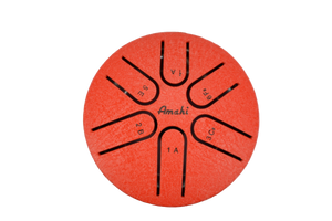 3" Steel Tongue Drum - Red