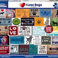 I Love Dogs 1000 Piece Puzzle