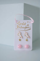 Boutique Studded Earrings - Unicorn 3 pair
