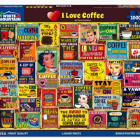 I Love Coffee 1000 Piece Puzzle