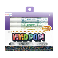 Vivid Pop! Water Based Paint Markers - Metallic
