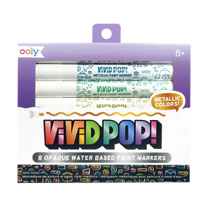 Vivid Pop! Water Based Paint Markers - Metallic