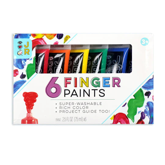 6 Washable Fingerpaints