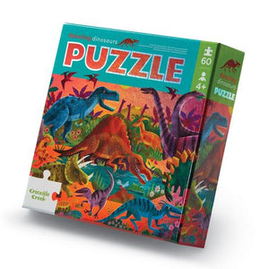 60pc Foil Puzzle - Dazzling Dinosaur